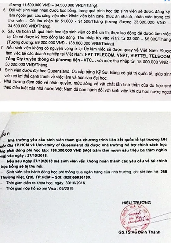 Giả con dấu lừa phụ huynh, sinh viên học chương trình quốc tế ảnh 2