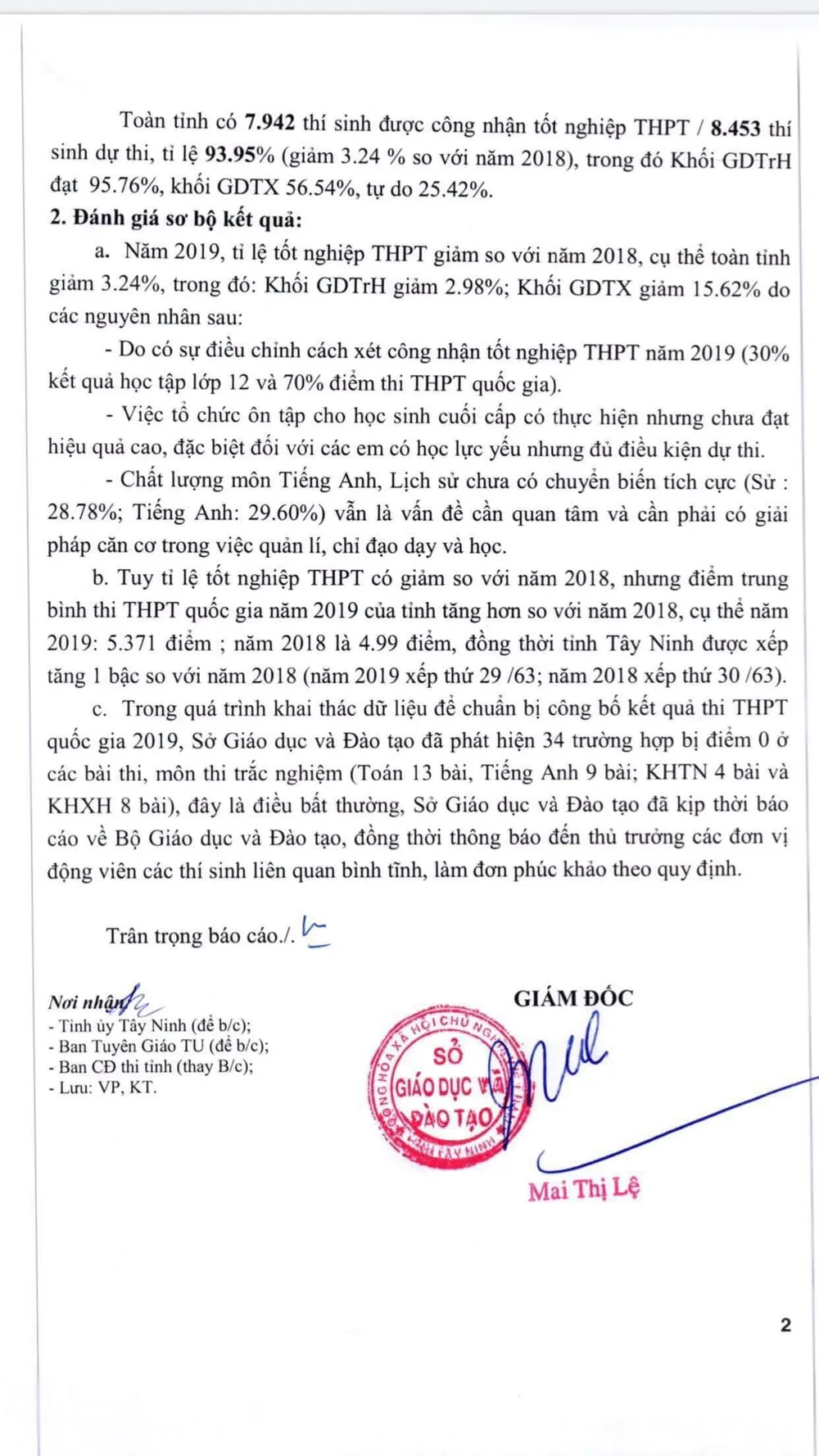 Bộ GD-ĐT thông tin về việc 58 bài thi trắc nghiệm điểm 0 được tăng điểm sau khi chấm phúc khảo ảnh 1