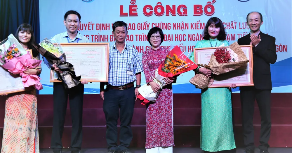 3 chương trình sư phạm của Trường ĐH Sài Gòn đạt kiểm định chất lượng quốc gia ảnh 1