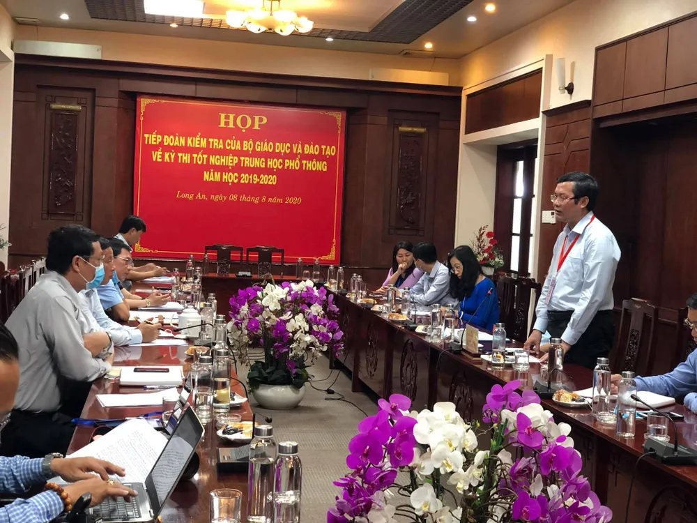 Sở GD-ĐT tỉnh Long An lên kịch bản ứng phó với dịch Covid-19 trong kỳ thi THPT  ảnh 5