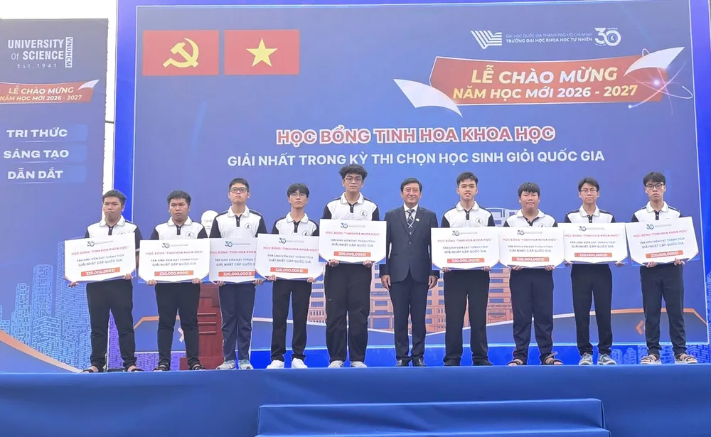 Hơn 24% tân sinh viên Trường ĐH Khoa học Tự nhiên (ĐHQG TPHCM) là học sinh giỏi