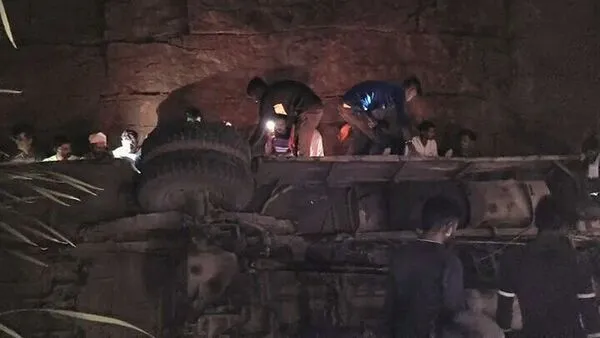 Hiện trường vụ tai nạn. Ảnh: ANI