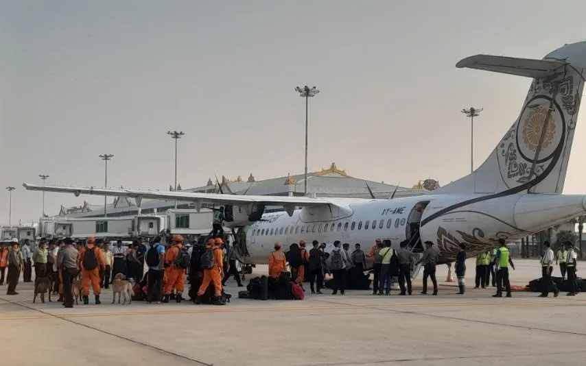 Sân bay quốc tế Mandalay hoạt động trở lại. Ảnh: THE GLOBAL NEW LIGHT OF MYANMAR 