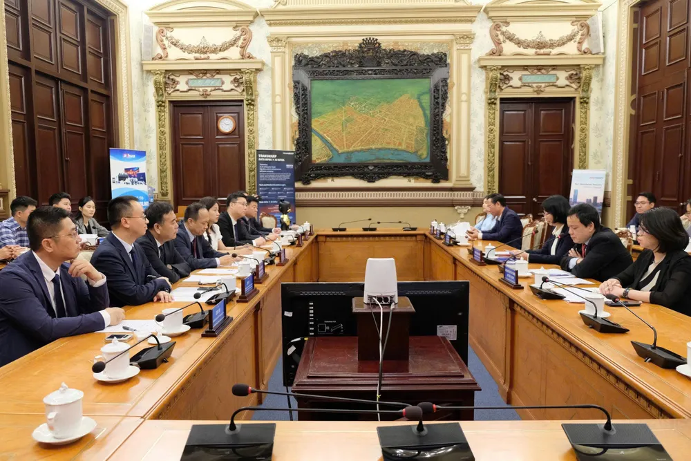 Phó Chủ tịch UBND TPHCM Trần Thị Diệu Thúy tiếp đoàn đại biểu TP Tây An, tỉnh Thiểm Tây, Trung Quốc. Ảnh: PHƯƠNG NAM 