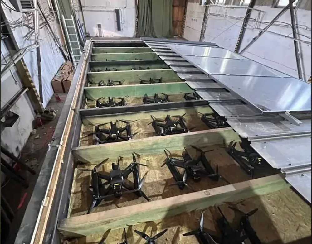 Số máy bay không người lái của Ukraine sử dụng trong các cuộc tấn công. Ảnh: SBU