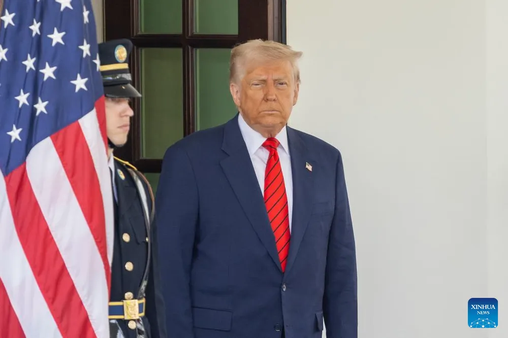 Tổng thống Mỹ Donald Trump. Ảnh:XINHUA 