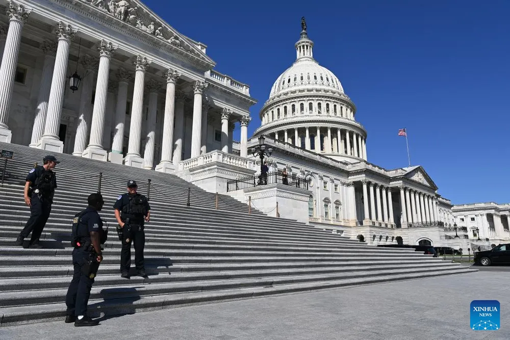 Toà nhà Quốc hội Mỹ tại Washington, D.C.. Ảnh: XINHUA 