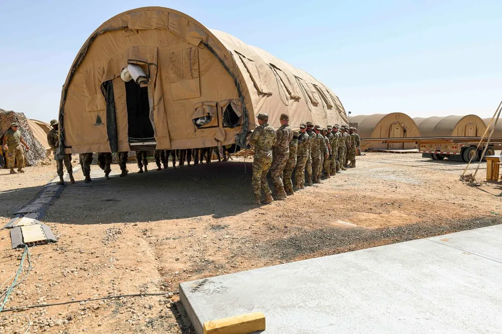 Căn cứ không quân Prince Sultan ở Saudi Arabia. Ảnh: AIR FORCE STAFF SGT.NOAH J.TANCER 