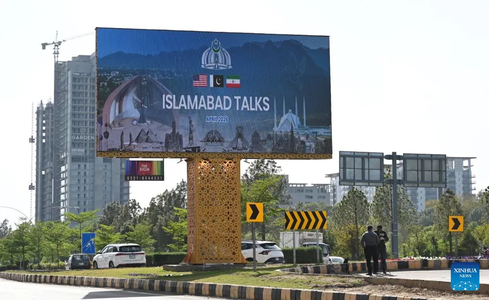 Thủ đô Islamabad của Pakistan tăng cường an ninh trước thềm diễn ra đàm phán Mỹ-Iran. Ảnh: XINHUA 