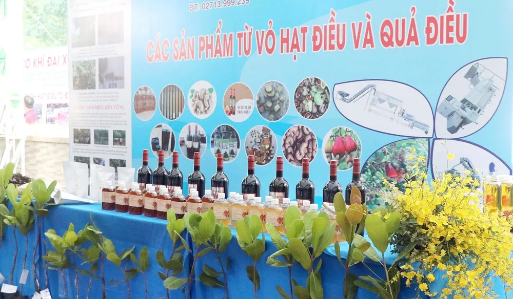 Các sản phẩm từ điều trưng bày tại Techmart chuyên ngành điều năm 2023