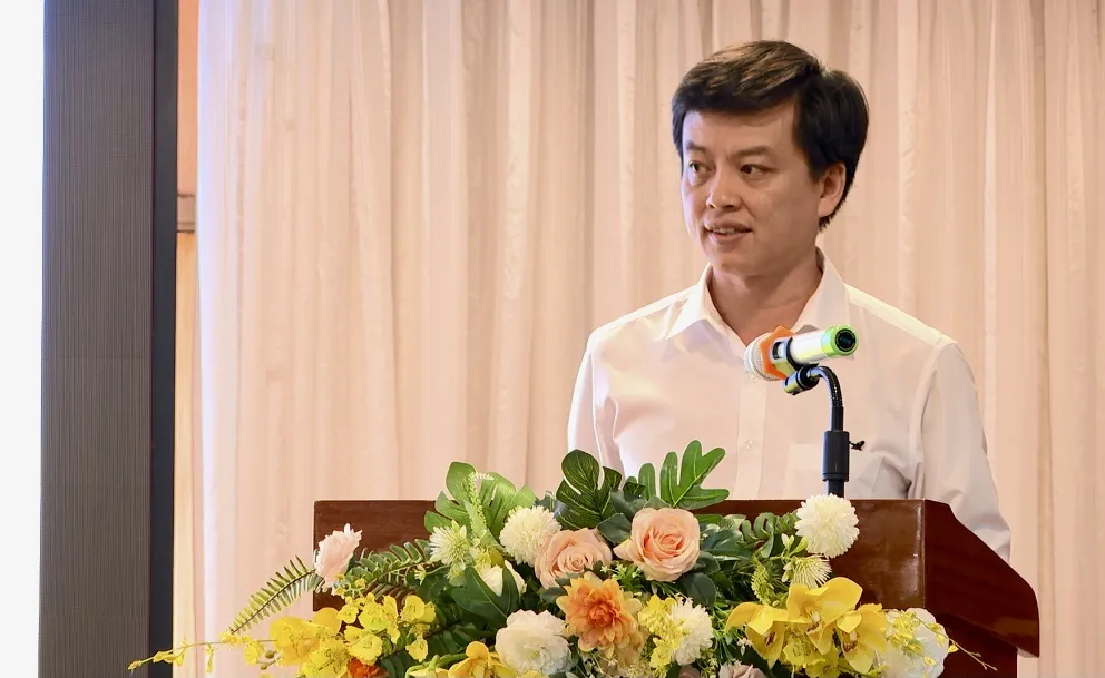 Ông Lê Khánh Lương, Vụ trưởng Vụ Bình đẳng giới phát biểu tại hội nghị