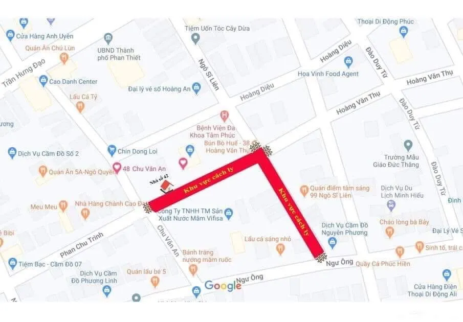 Bình Thuận cách ly 2 tuyến phố ở trung tâm TP Phan Thiết để phòng dịch Covid-19 ảnh 3