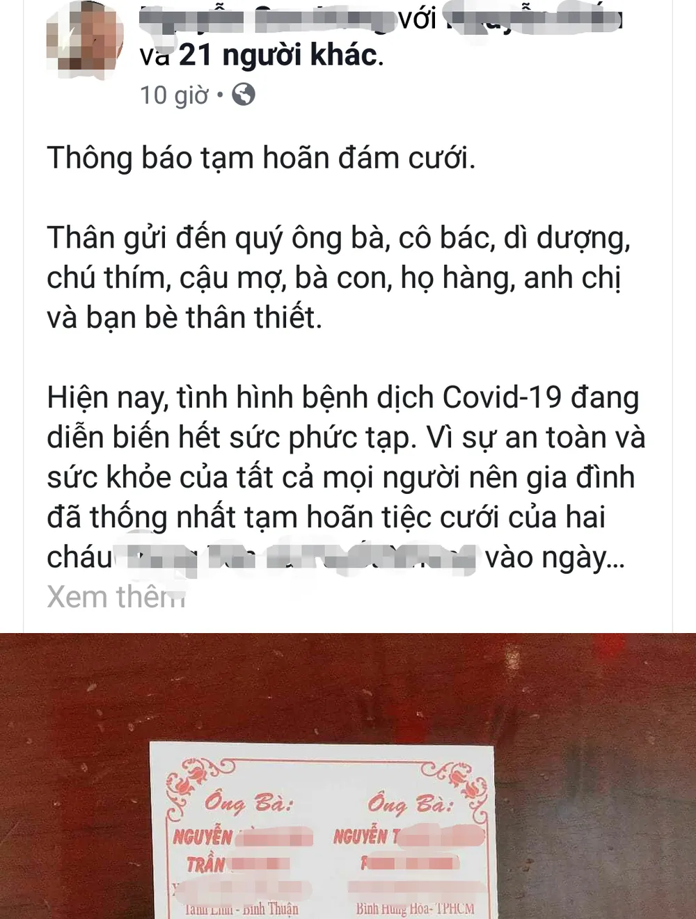 Bình Thuận đề nghị người dân hoãn tổ chức đám cưới để phòng dịch Covid-19 ảnh 1
