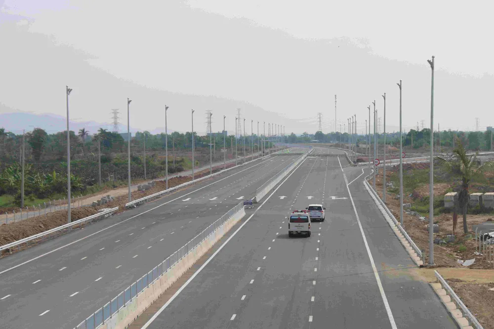 Điểm cuối cao tốc Phan Thiết - Dầu Giây (thuộc tỉnh Bình Thuận) đã ít phương tiện lưu thông