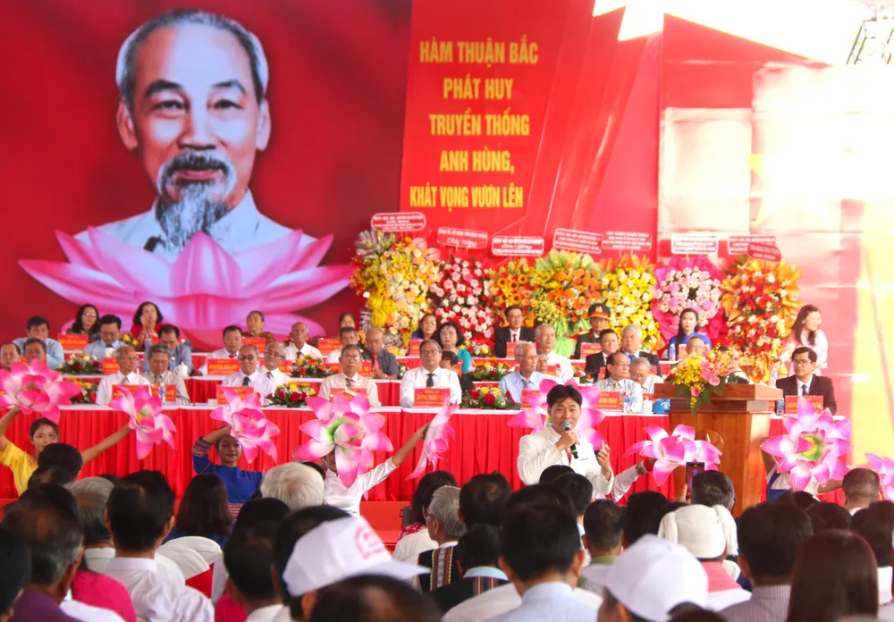 Huyện Hàm Thuận Bắc (tỉnh Bình Thuận) long trọng tổ chức Lễ kỷ niệm 50 năm Ngày Giải phóng Hàm Thuận