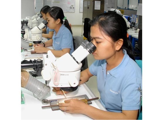 Electronic component production at Saigon Hi-Tech Park (Photo: SGGP)