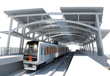 An artist’s impression of Ben Thanh-Suoi Tien metro line