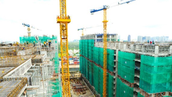 A low cost project under construction in HCMC (Photo: SGGP)