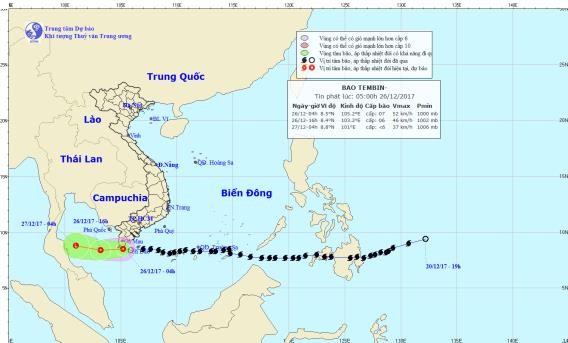 Typhoon Tembin weakens, forecast to trigger heavy rainfall ảnh 2