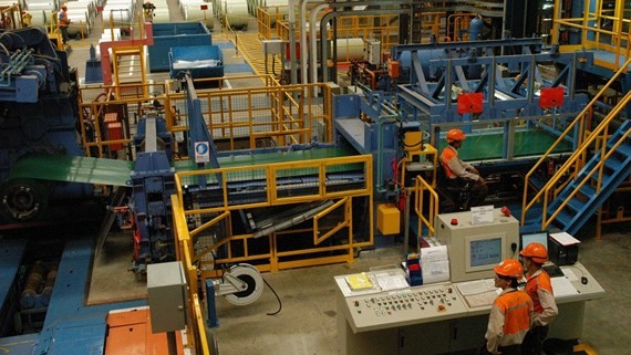 The US levies an antidumping tariff of up to 250 percent on Vietnamese steel products. (Photo: SGGP)