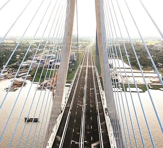 Vam Cong bridge open to traffic in Mekong Delta ảnh 9