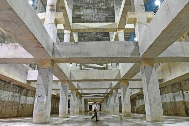 Stamford Detention Tank was constructed as part of the 1.8 billion SGD effort to improve Singapore's drainage system and boost its flood resilience. (Source:straitstimes.com0