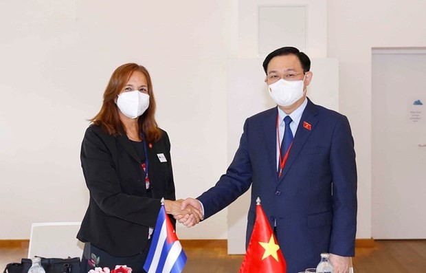 NA Chairman meets Cuba’s legislator in Austria ảnh 1