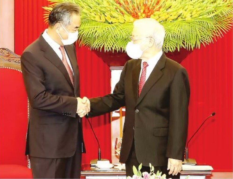 Party chief hosts reception for Chinese Foreign Minister ảnh 1