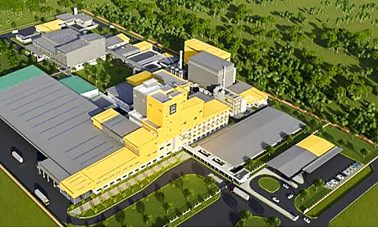 Phối cảnh nhà máy Nestlé AMATA, Đồng Nai - Công trình sử dụng vật liệu tôn COLORBOND®cho phần bao che.