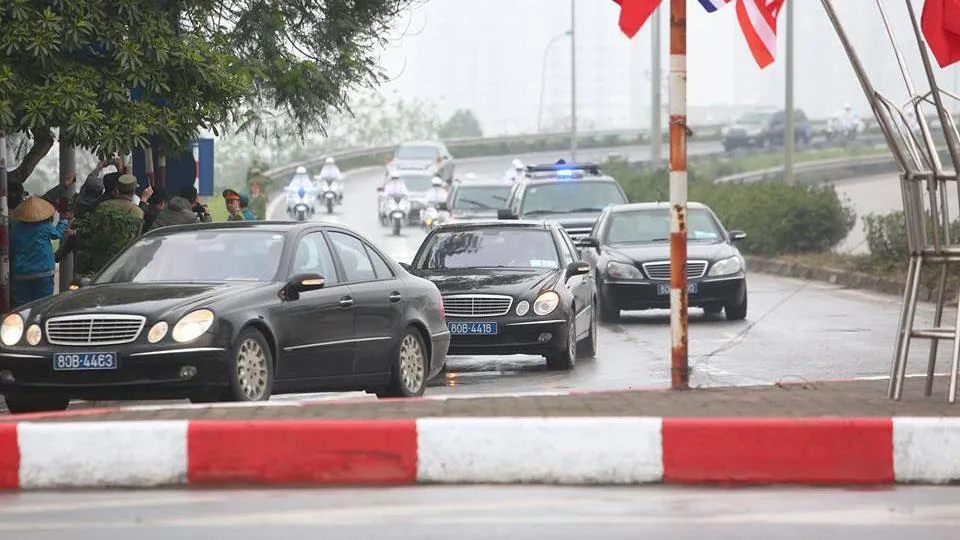 Đoàn xe ông Kim Jong-un tới Hà Nội ảnh 2
