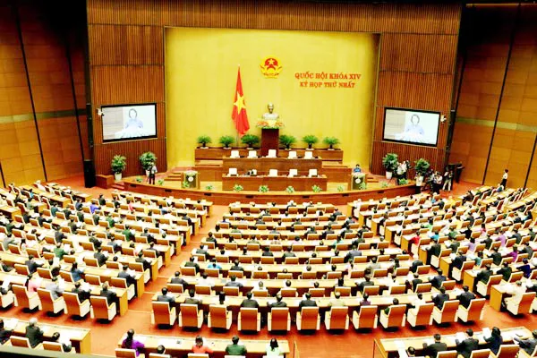 Kỳ họp thứ 3, Quốc hội khóa XIV, sẽ khai mạc vào ngày 22-5-2017. Ảnh tư liệu kỳ họp thứ nhất