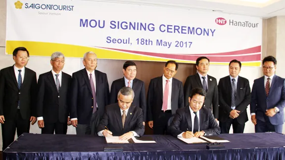  Lễ ký kết giữa Saigontourist và Hanatour
