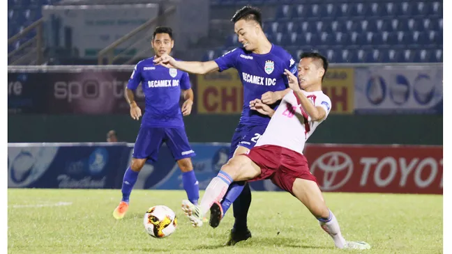 Gần đây ở Cúp QG, chủ nhà B.Bình Dương từng thắng Sài Gòn với tỷ số 2-1. Ảnh: Lê Minh