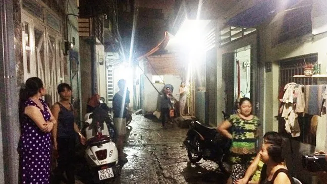 Hình ảnh ghi nhận tại con hẻm xảy ra vụ việc.