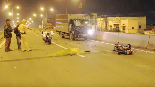 Lực lượng chức năng có mặt tại hiện trường