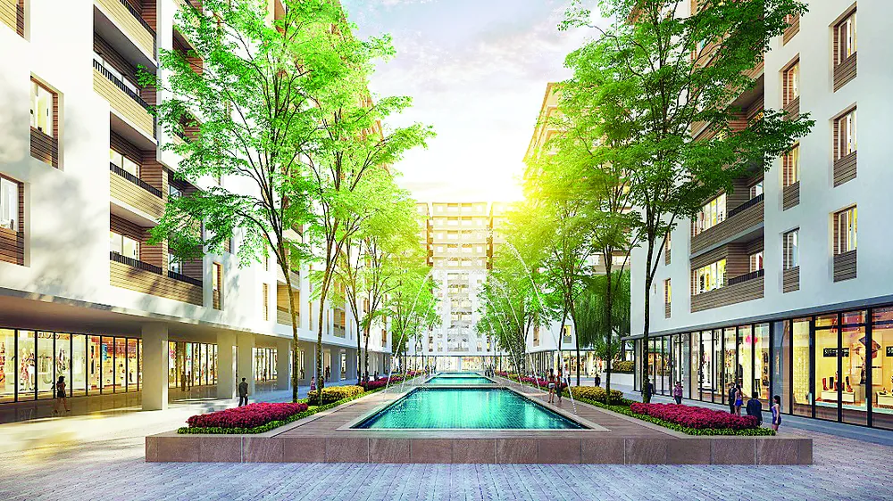 Không gian xanh hiện diện khắp dự án Cityland Park Hills 