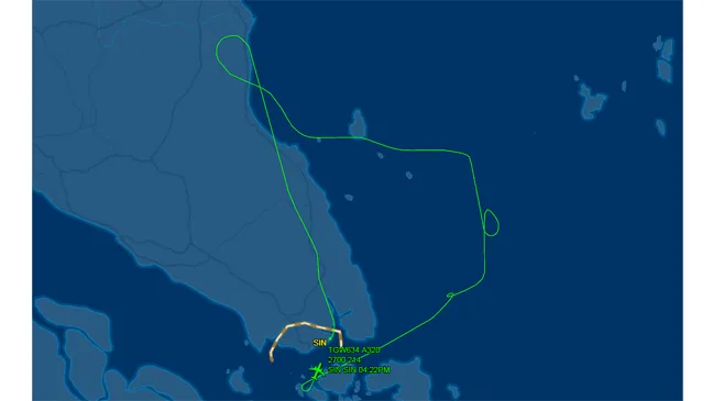 Máy bay đến Thái Lan trở lại Singapore vì bị đe dọa đánh bom ảnh 1