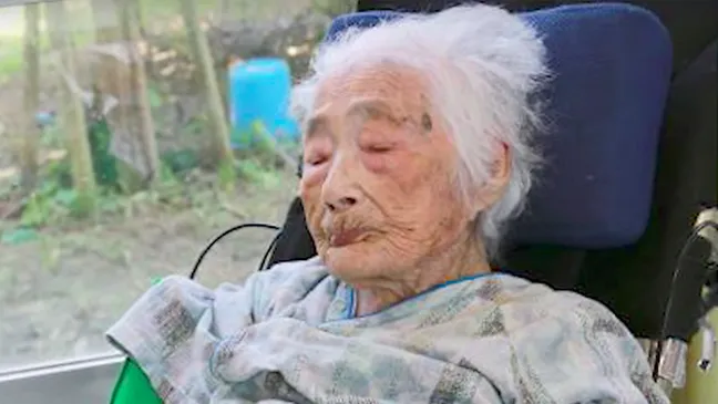 Cụ bà người Nhật Bản Nabi Tajima. Ảnh: KYODO