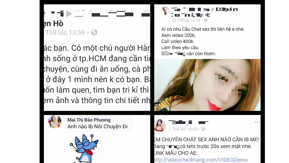 Những lời gạ gẫm kết bạn, chat sex từ các thành viên web hẹn hò đang tấn công mạng xã hội