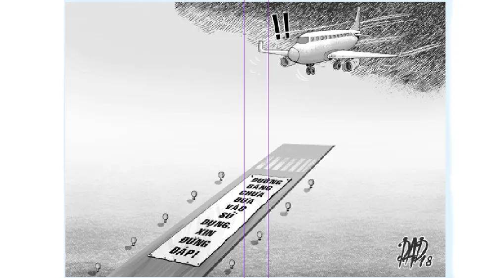 Đường băng chưa đưa vào sử dụng