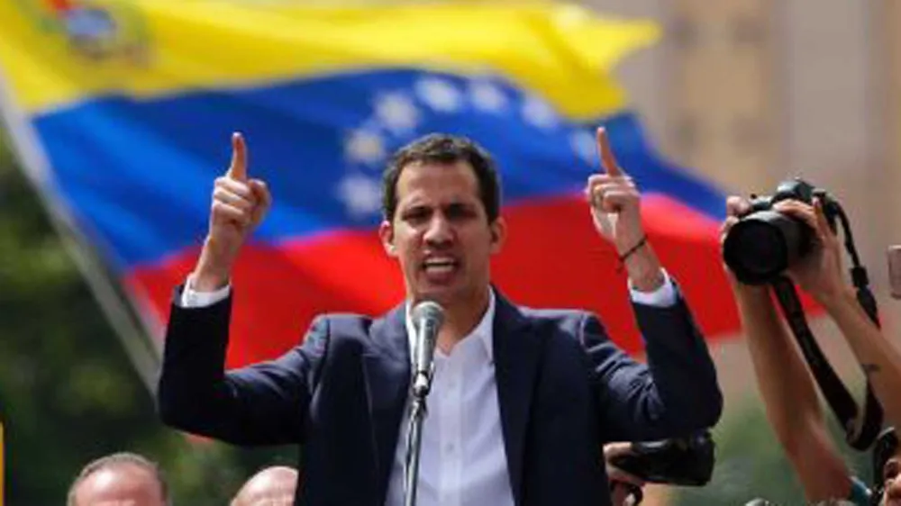 Ông Juan Guaido, Chủ tịch của Quốc hội, thủ lĩnh phe đối lập