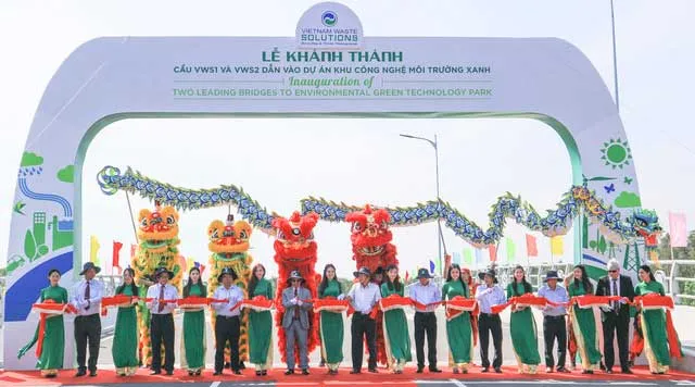 Cắt băng khánh thành 2 cây cầu VWS1 và VWS2