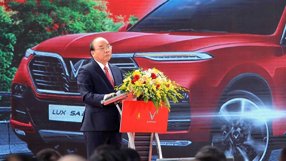 Thủ tướng Nguyễn Xuân Phúc phát biểu tại buổi lễ. Ảnh: TTXVN