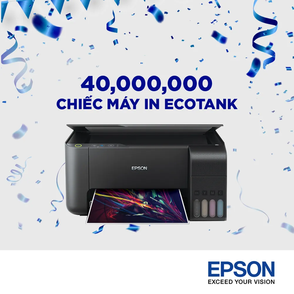 Epson cán mốc 40 triệu chiếc máy in phun được bán ra trên toàn cầu