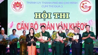 Cụm thi đua 3 Ban Dân vận Thành ủy TPHCM đã tổ chức Hội thi cán bộ “Dân vận khéo” năm 2019