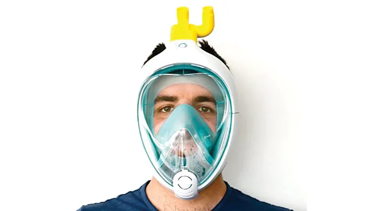 Biến mặt nạ lặn thành thiết bị trợ thở