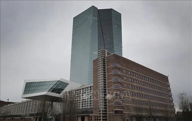 Trụ sở Ngân hàng Trung ương Châu Âu ECB tại Đức. Ảnh: AFP/TTXVN