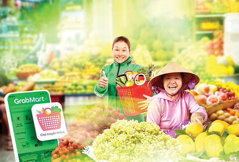 Grab triển khai Số hóa chợ truyền thống