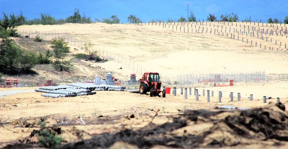 Dự án Nhà máy điện Mặt trời Phù Mỹ 3  san phẳng nhiều hécta rừng phòng hộ ven biển