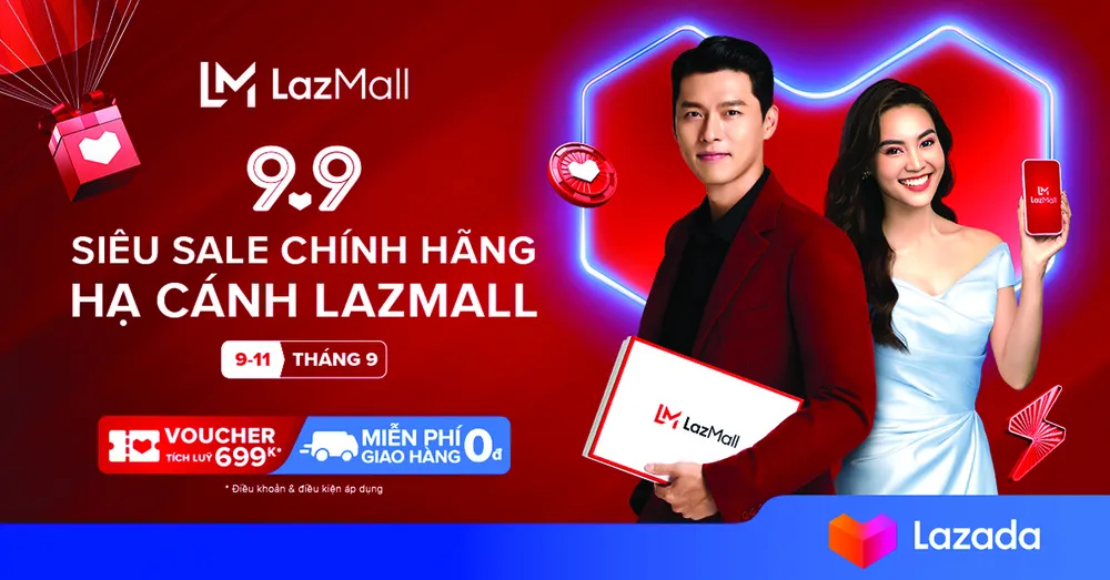 9 đặc quyền trong Lễ hội mua sắm 9.9 -Siêu sale chính hãng, Hạ cánh Lazmall